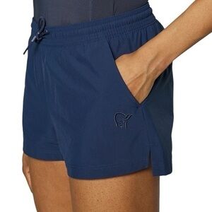 Norrona Indigo Night Navy Blue Loose Sports‎ Athletic Shorts Size Large